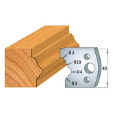 CMT 690.102 PROFILE KNIVES FOR INSERT SHAPER SYSTEM SP 1-37/64”x5/32” (40x4mm)